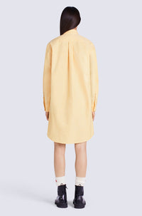 Robe chemise brodée - Golden Yellow
