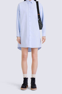 Robe chemise brodée - Sky Blue