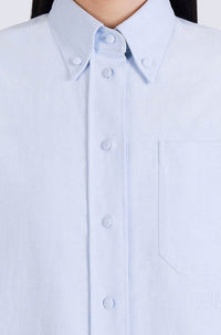 Robe chemise brodée - Sky Blue