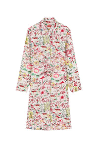 Printed Belted Shirting Dress