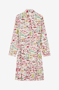 Printed Belted Shirting Dress