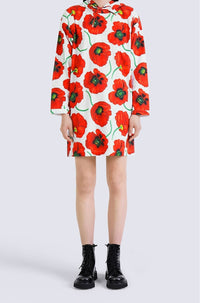 Printed Hoodie Dress
