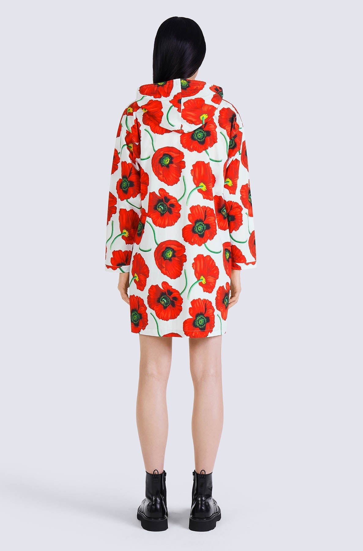 Printed Hoodie Dress