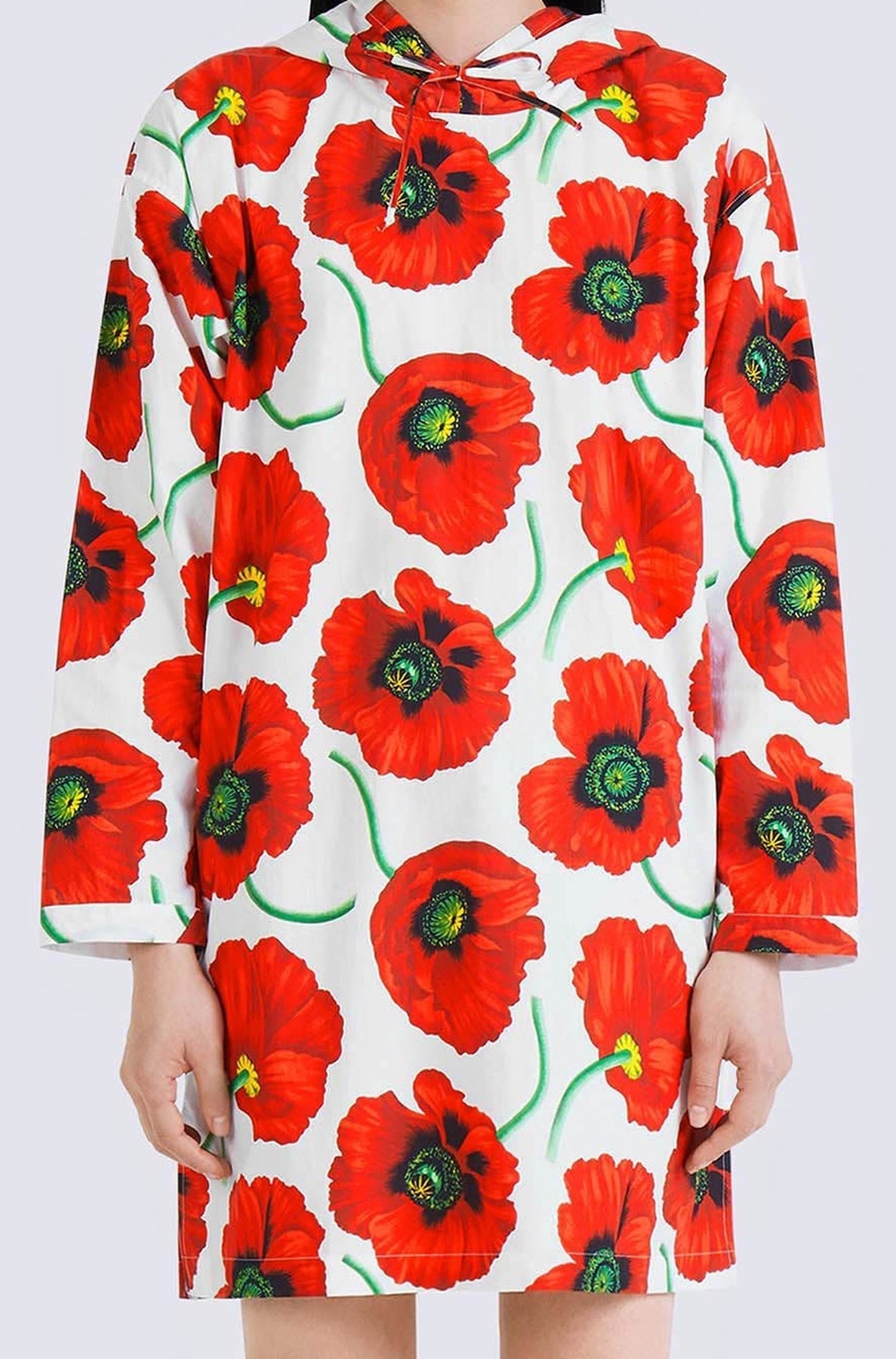 Printed Hoodie Dress