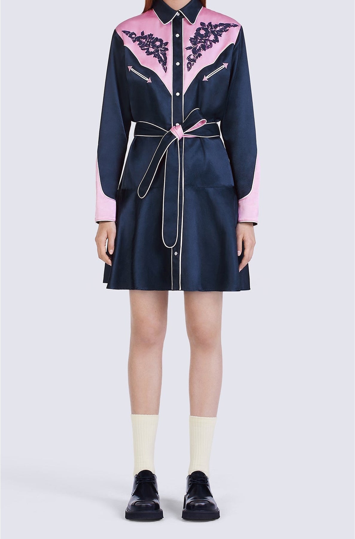 Robe Western Flower - Midnight Blue