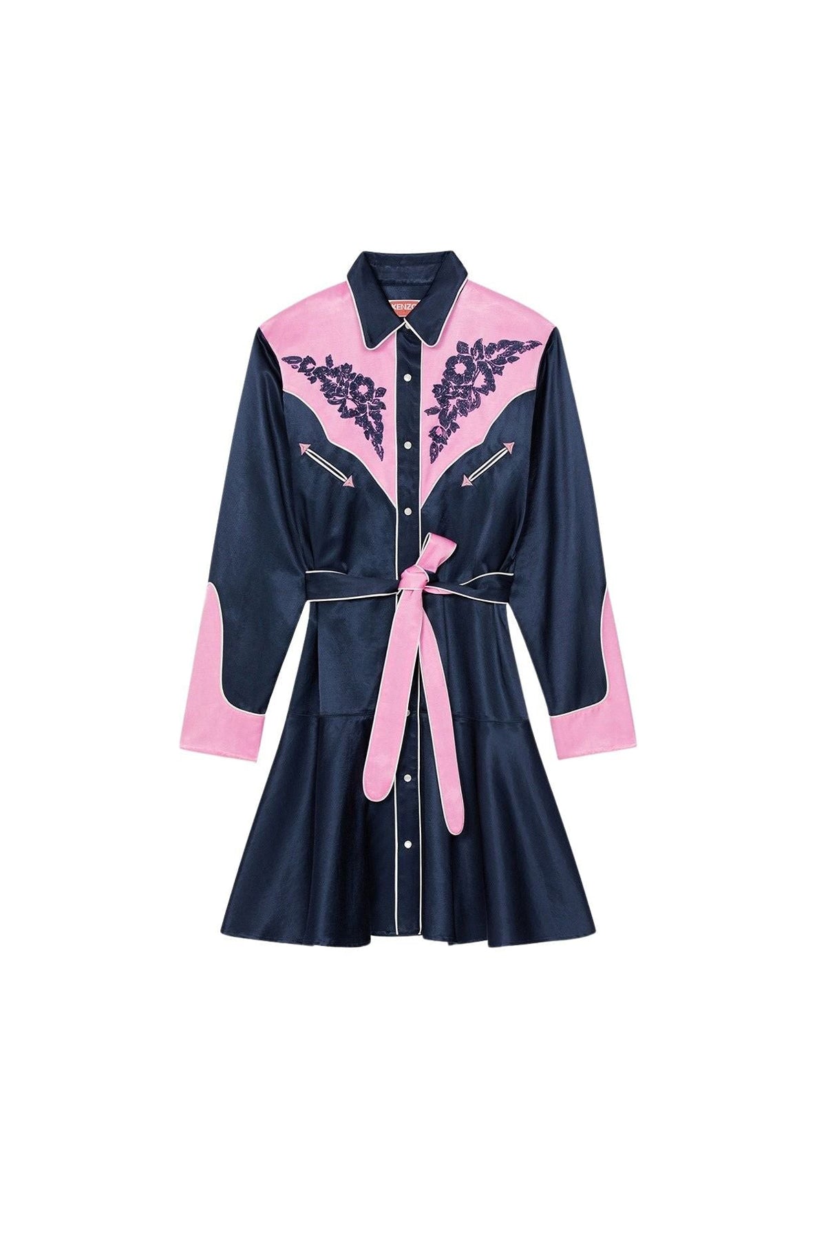 Robe Western Flower - Midnight Blue