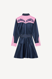 Robe Western Flower - Midnight Blue