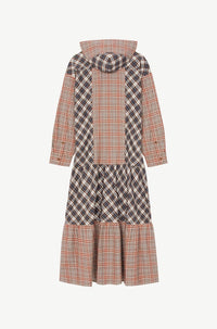 Robe longue à carreaux - Moroccan Brown