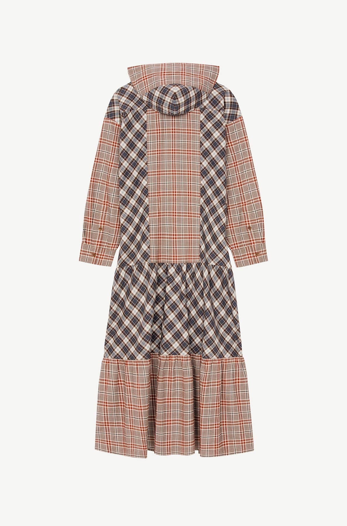 Robe longue à carreaux - Moroccan Brown