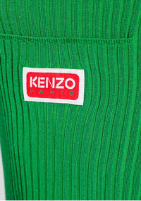 Robe ajustée et évasée unie - Grass Green