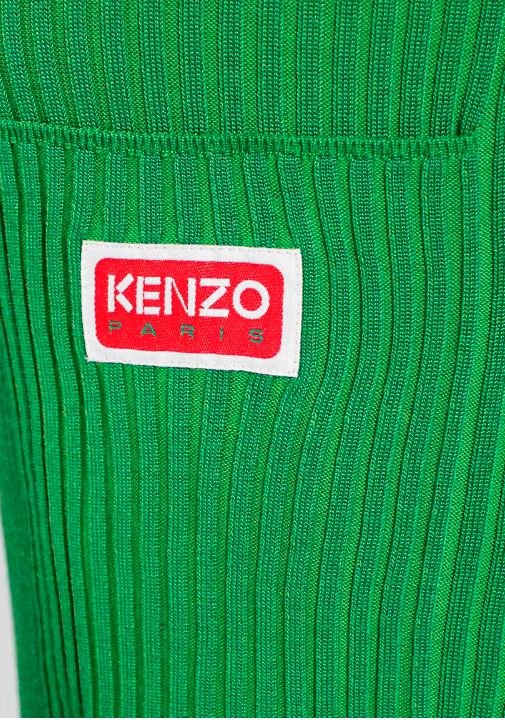 Robe ajustée et évasée unie - Grass Green