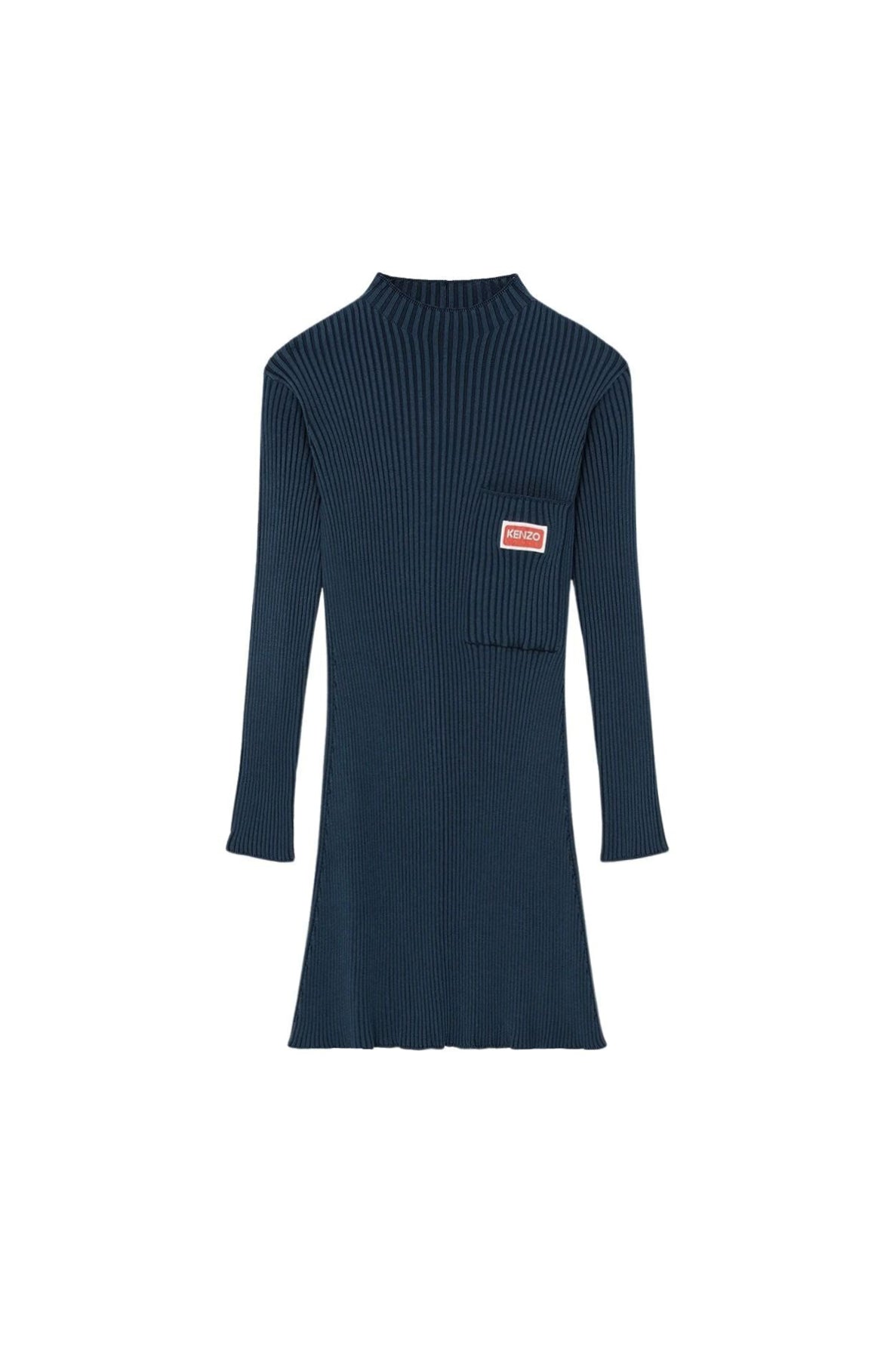 Robe côtelée flare - Midnight Blue