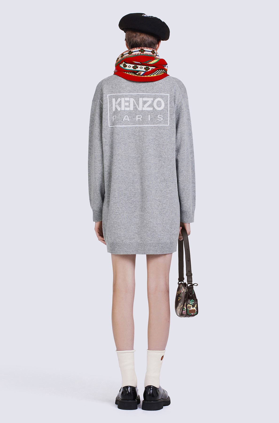 Robe "Kenzo Paris" en laine - Middle Grey