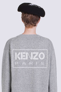 Robe "Kenzo Paris" en laine - Middle Grey