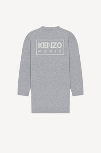 Robe "Kenzo Paris" en laine - Middle Grey