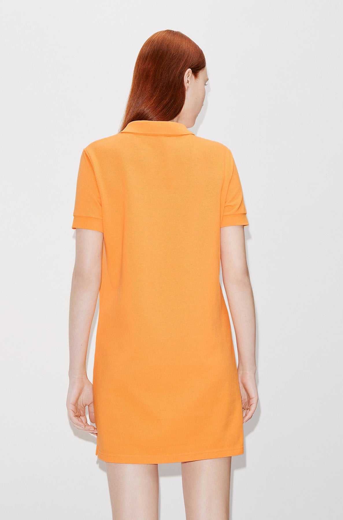 Boke Flower embroidered polo dress - Apricot