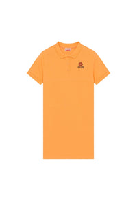 Robe polo brodée  "Boke Flower" - Apricot