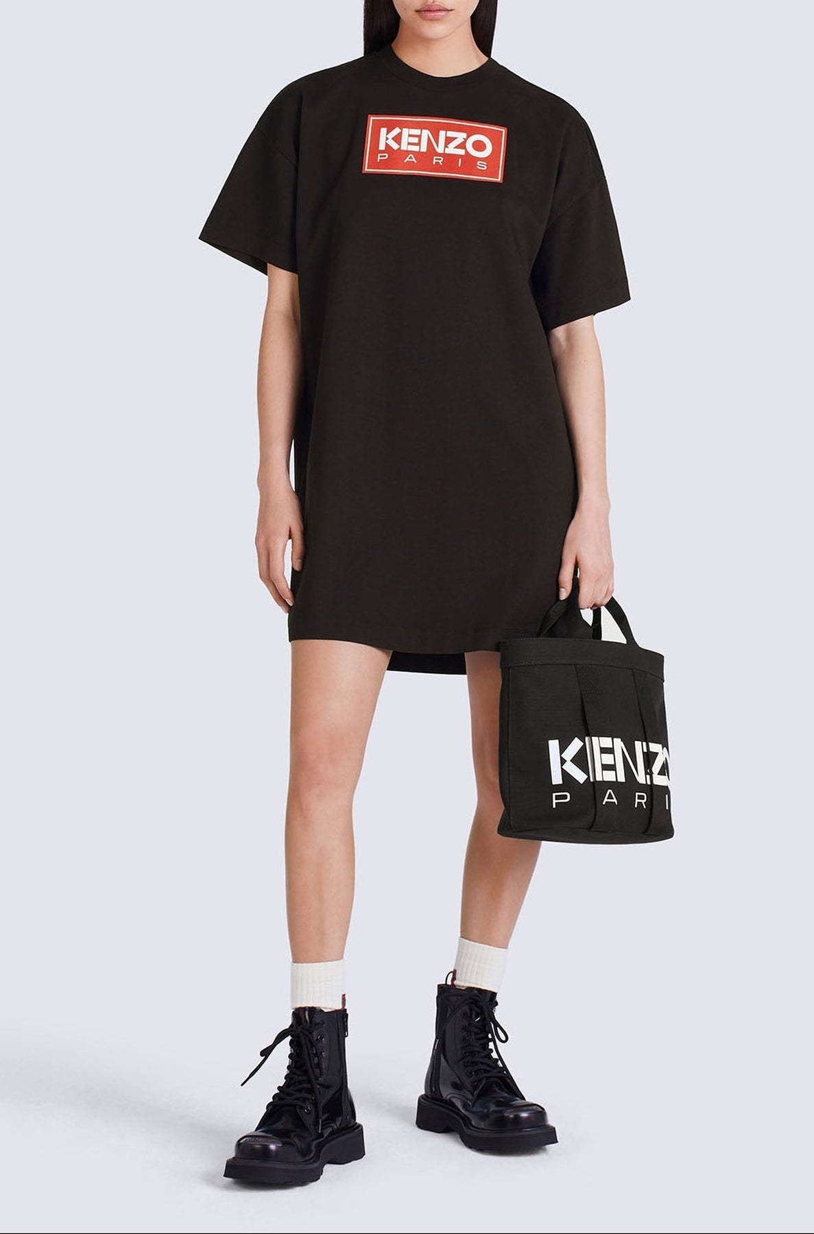 Kenzo Paris T-Shirt Dress - Black