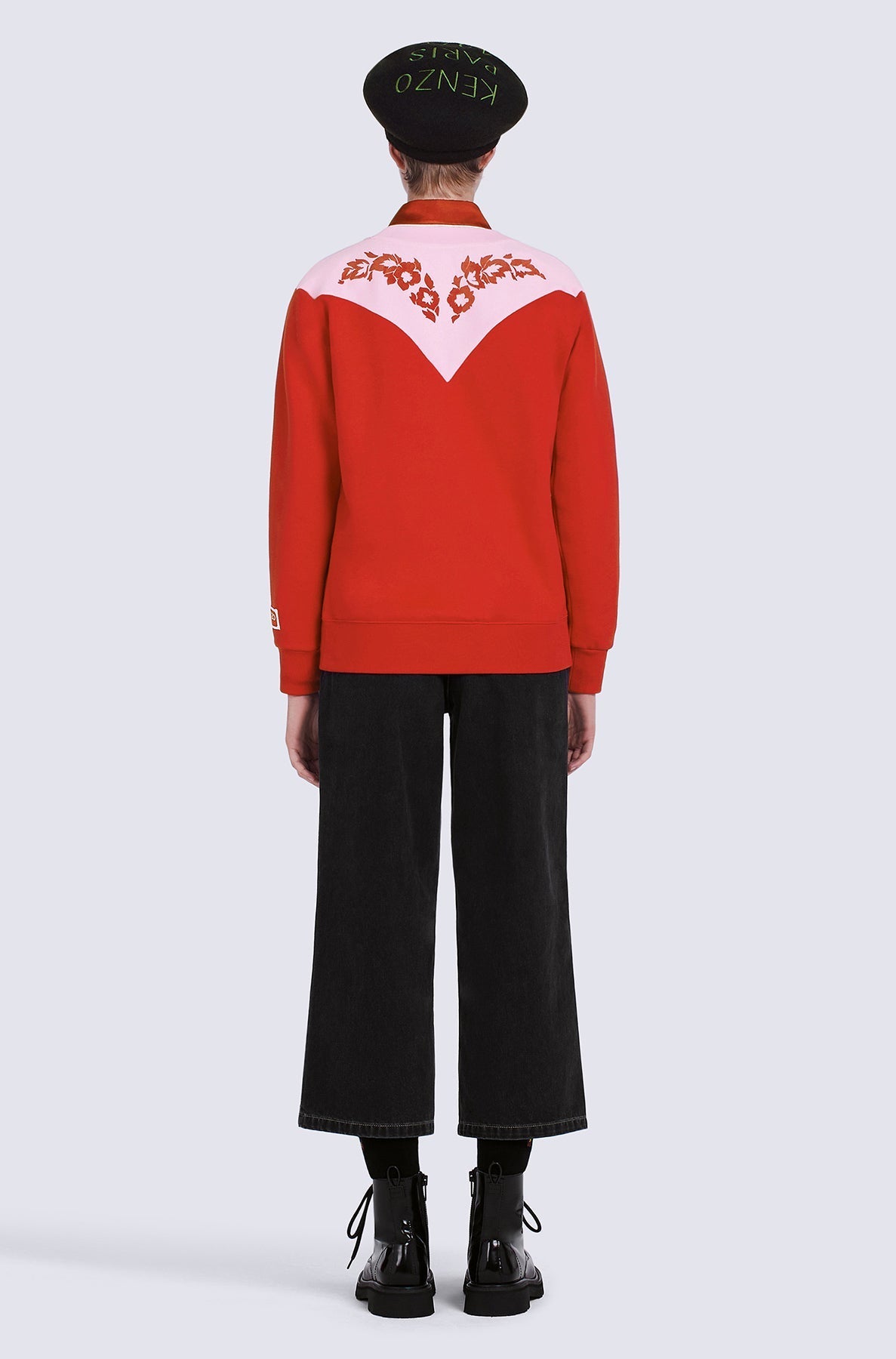 Sweatshirt Western Flower - Medium Red