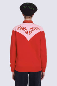 Sweatshirt Western Flower - Medium Red