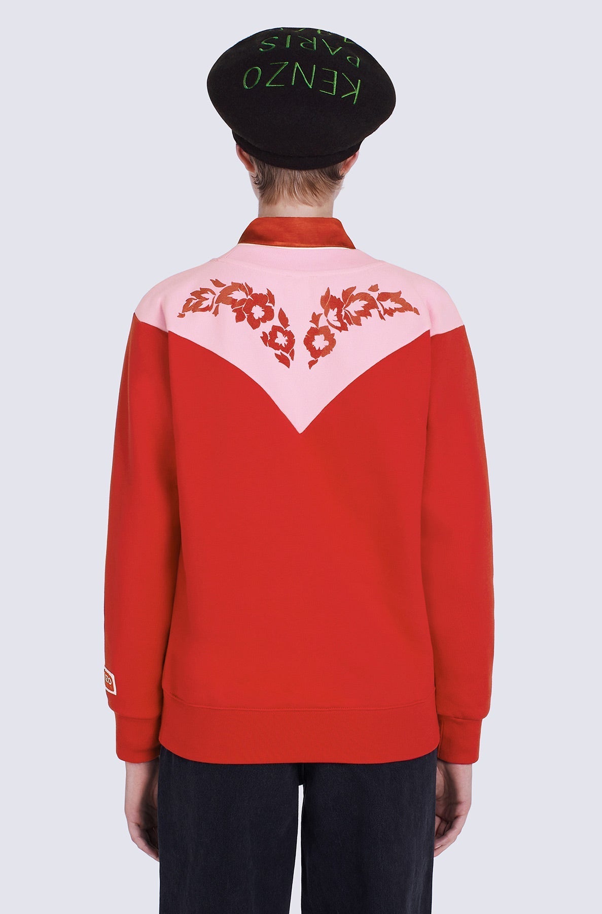 Sweatshirt Western Flower - Medium Red
