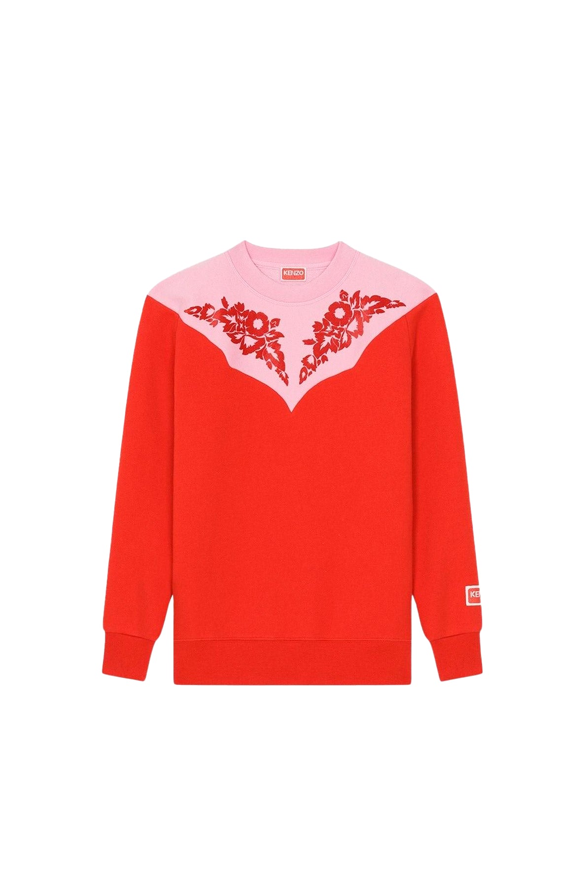 Sweatshirt Western Flower - Medium Red