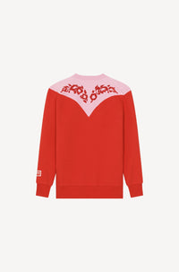 Sweatshirt Western Flower - Medium Red