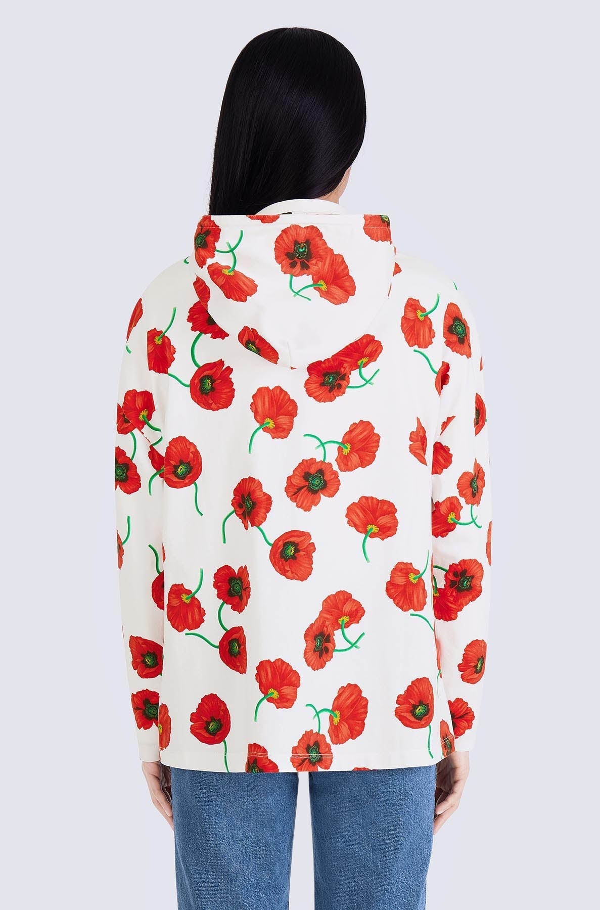 Printed Hoodie Top