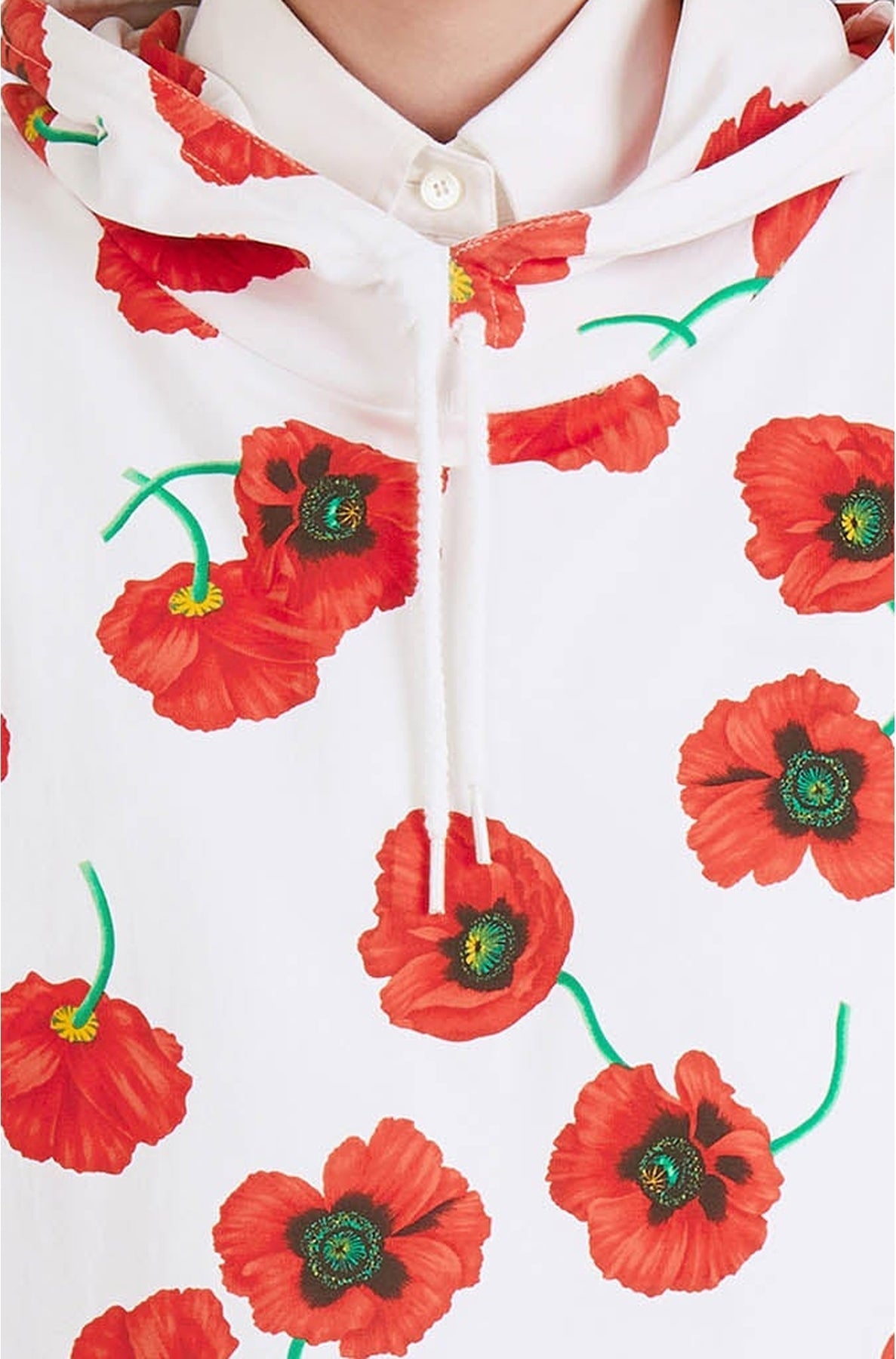 Kenzo Poppy Hoodie - White
