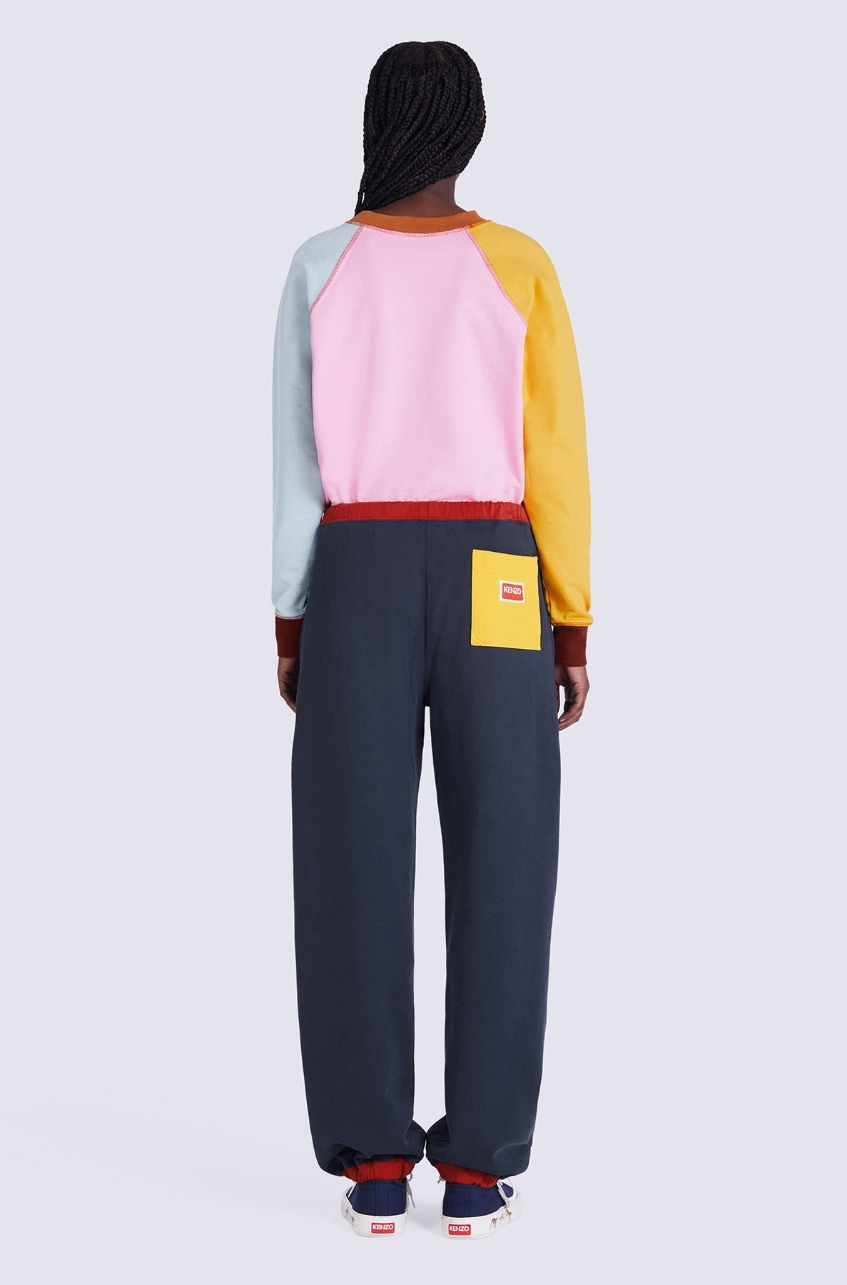 Sweatshirt colorblock - Rose