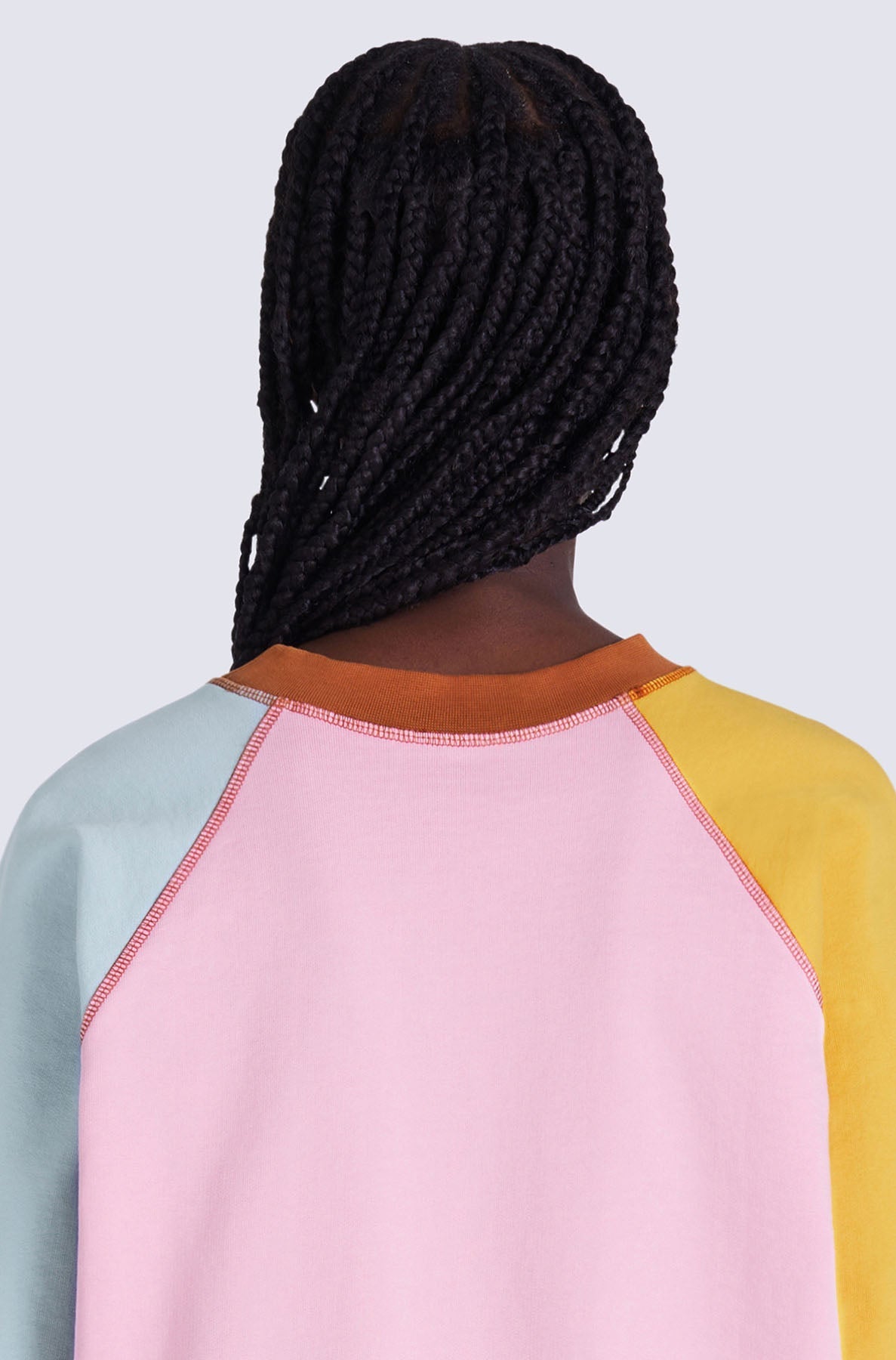 Sweatshirt colorblock - Rose