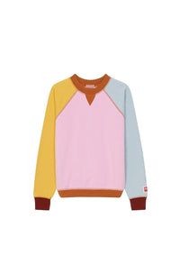 Sweatshirt colorblock - Rose
