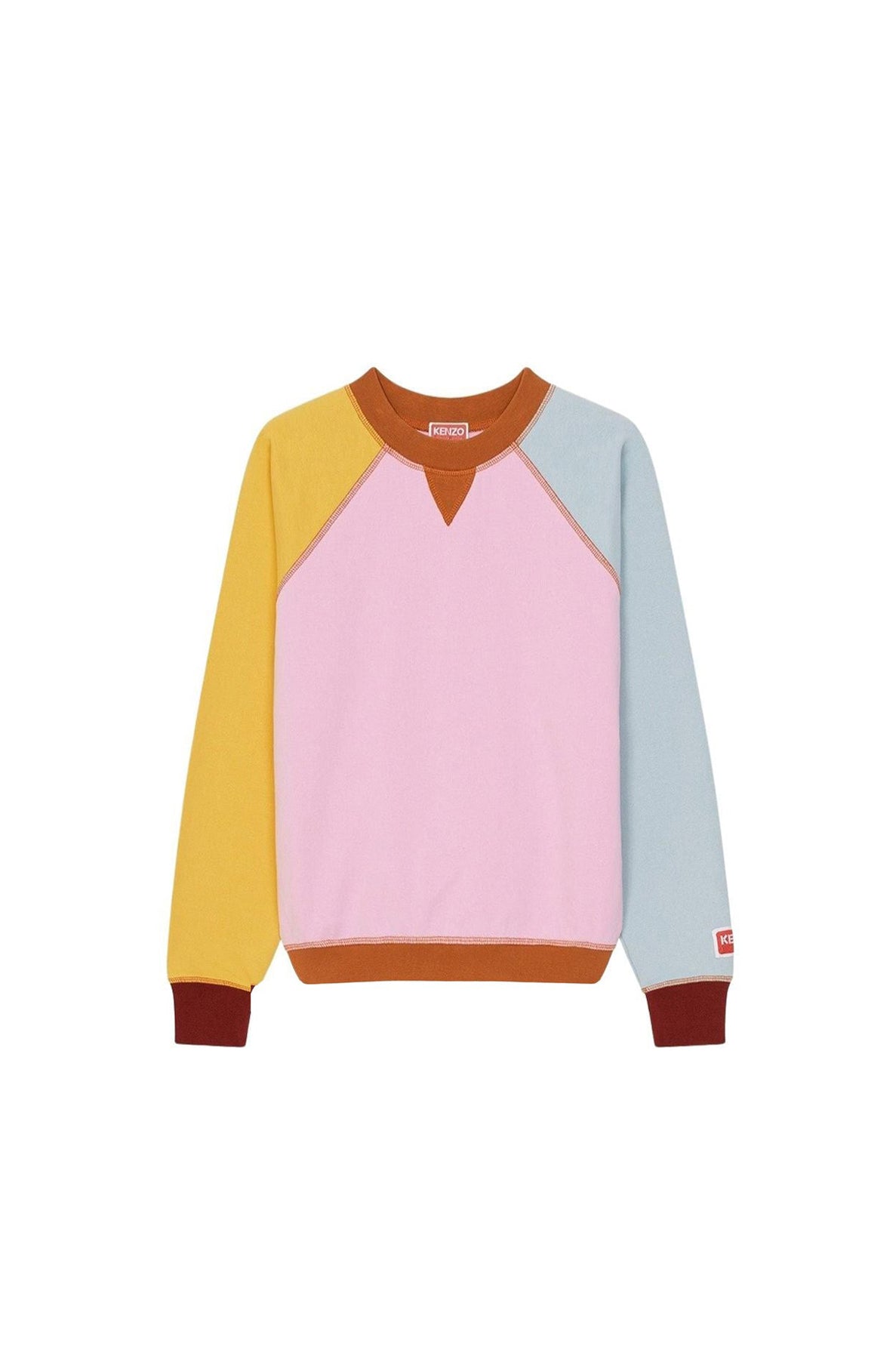 Sweatshirt colorblock - Rose