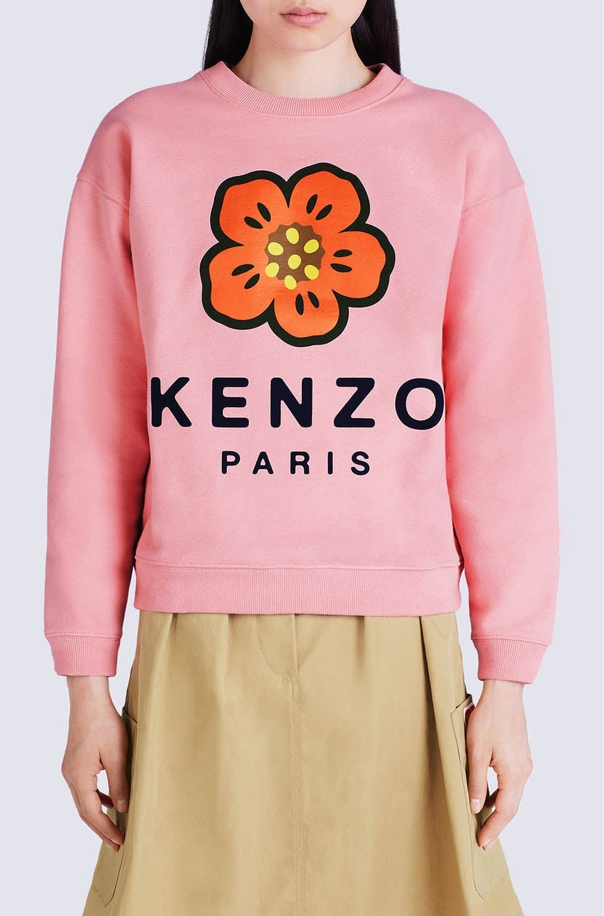 Sweatshirt "Boke Flower" - Rose