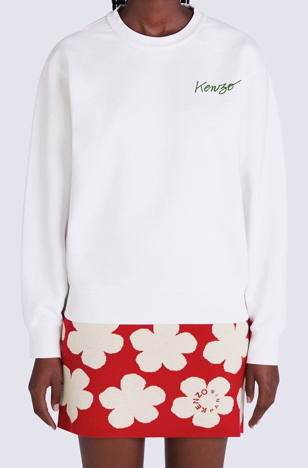 Sweatshirt Kenzo Poppy - White