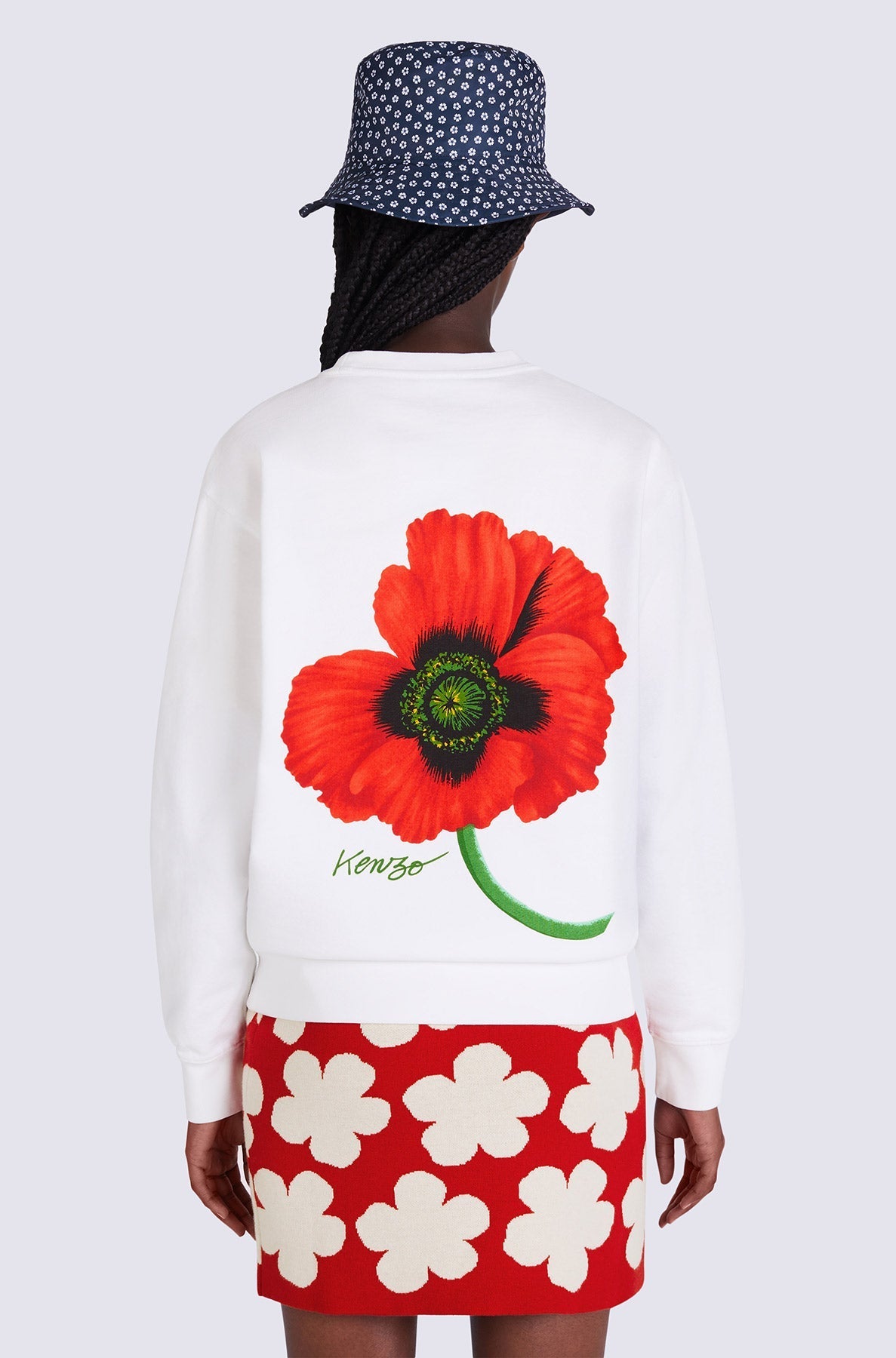 Sweatshirt Kenzo Poppy - White