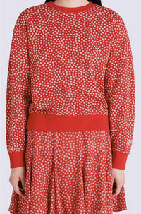 Sweatshirt Sakura Flower - Medium Red