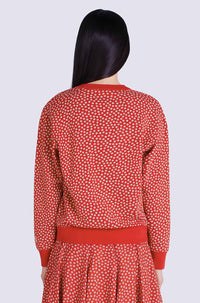 Sweatshirt Sakura Flower - Medium Red