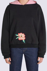 Reversible France-Japan hoodie - Black