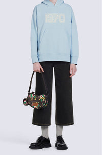 Sweatshirt à capuche Tiger Varsity oversize - Sky Blue