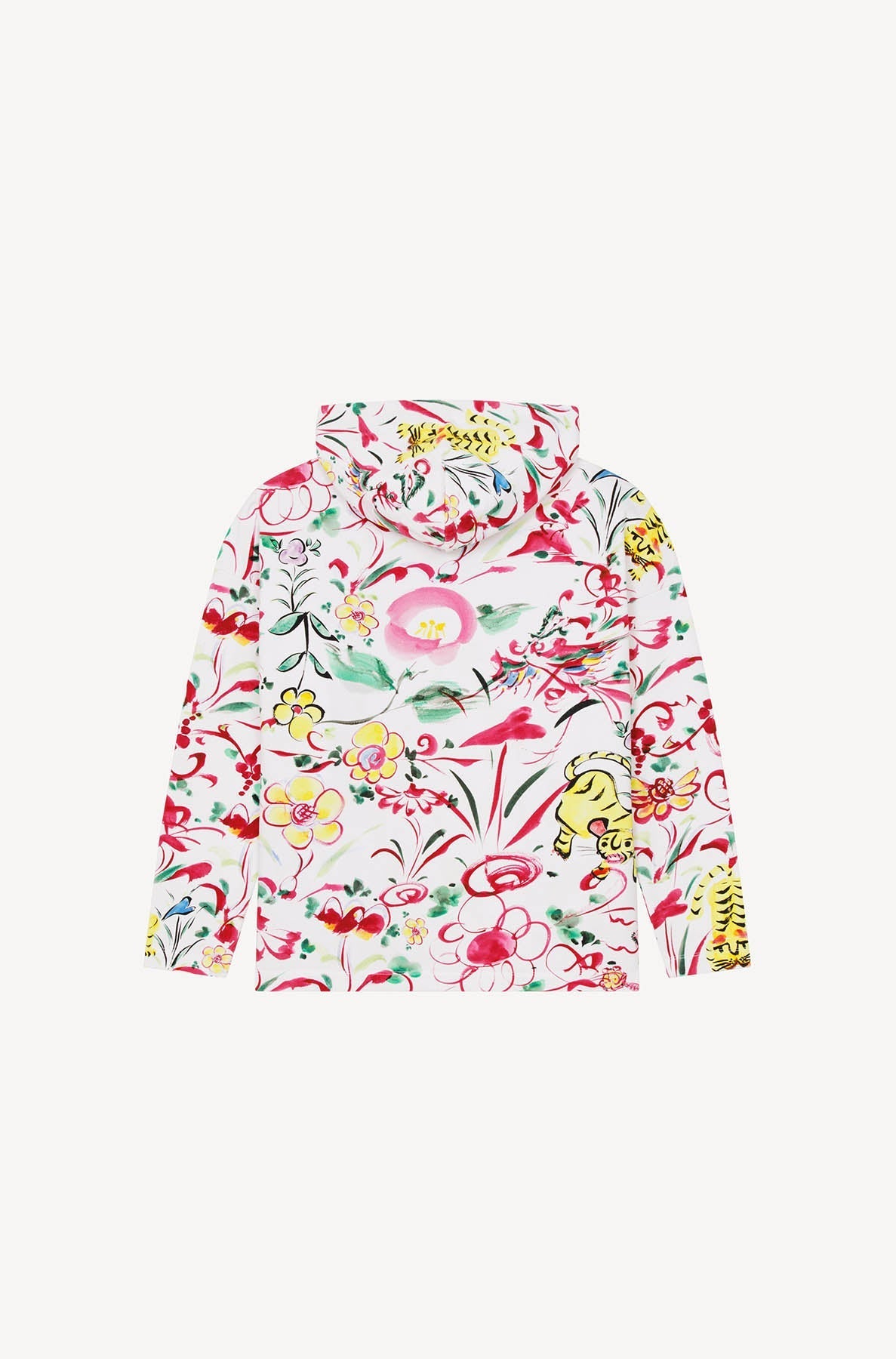 Sweatshirt à capuche Akae Ink - White