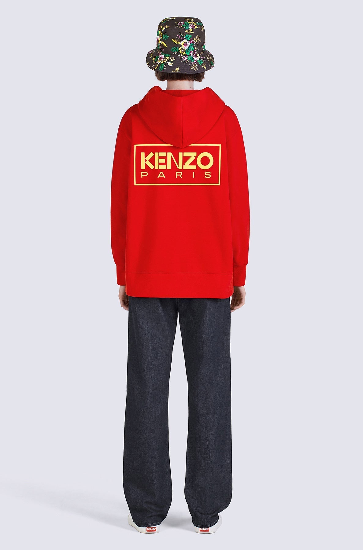 Sweatshirt à capuche Pop Bouquet oversize - Medium Red