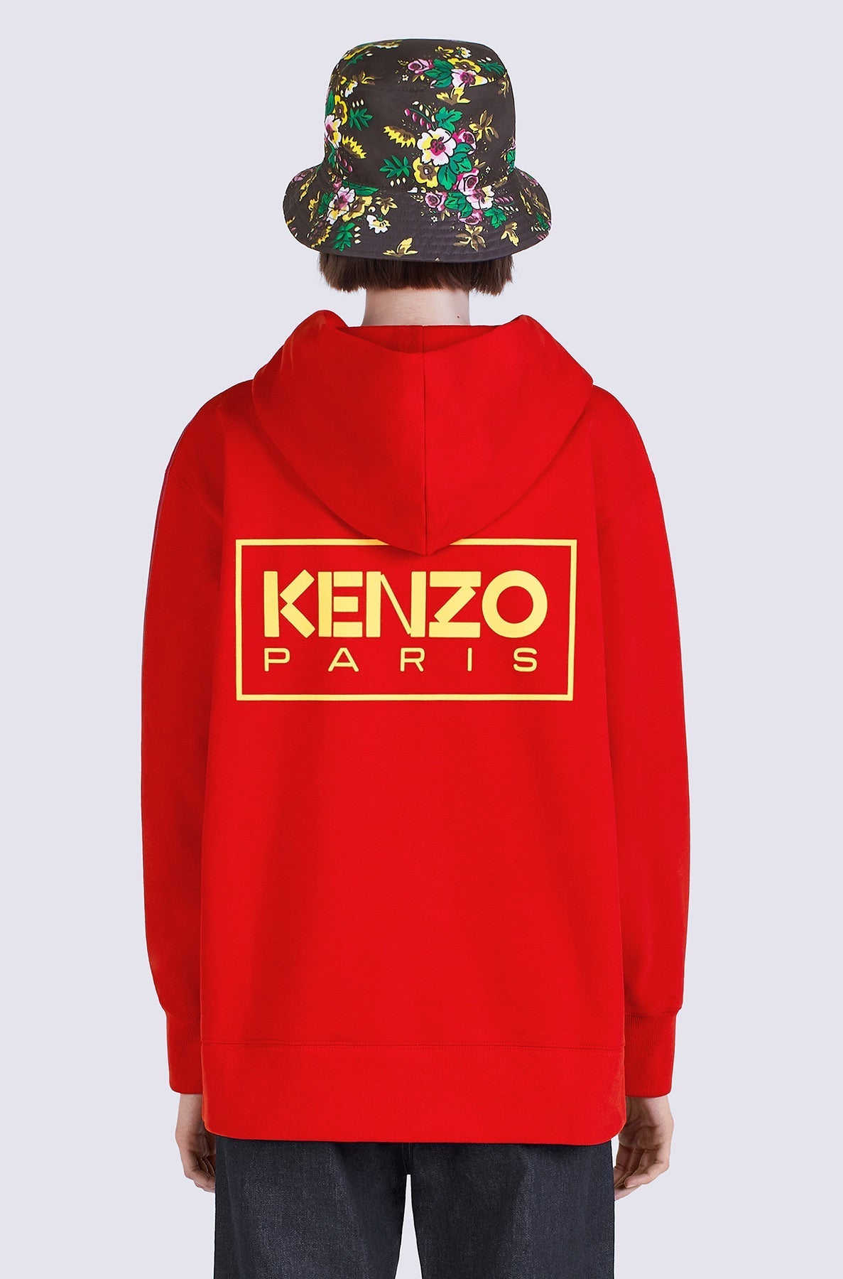 Sweatshirt à capuche Pop Bouquet oversize - Medium Red