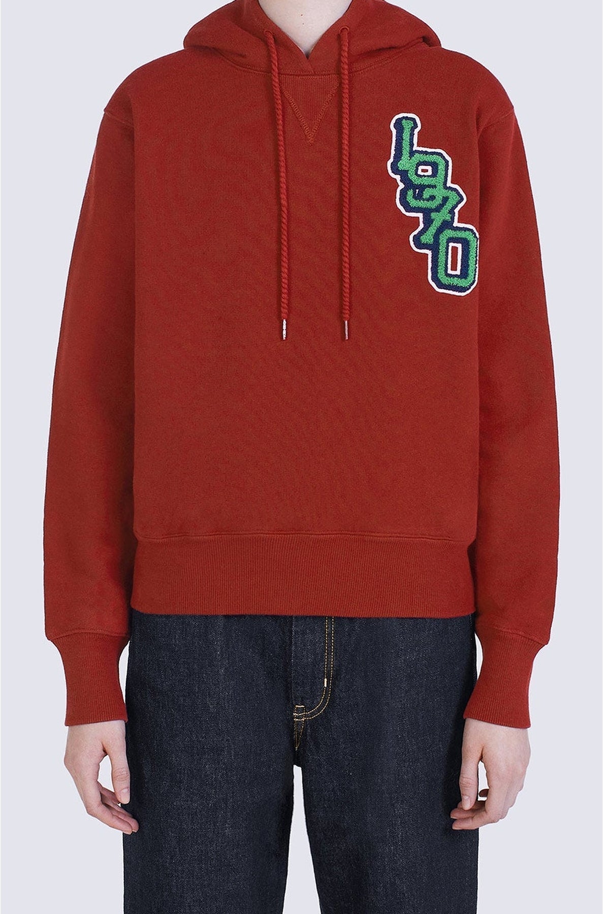 Sweatshirt à capuche Tiger Varsity oversize - Bordeaux