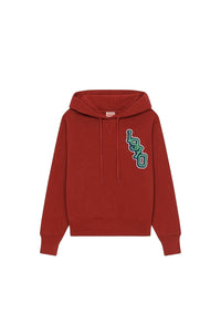 Sweatshirt à capuche Tiger Varsity oversize - Bordeaux