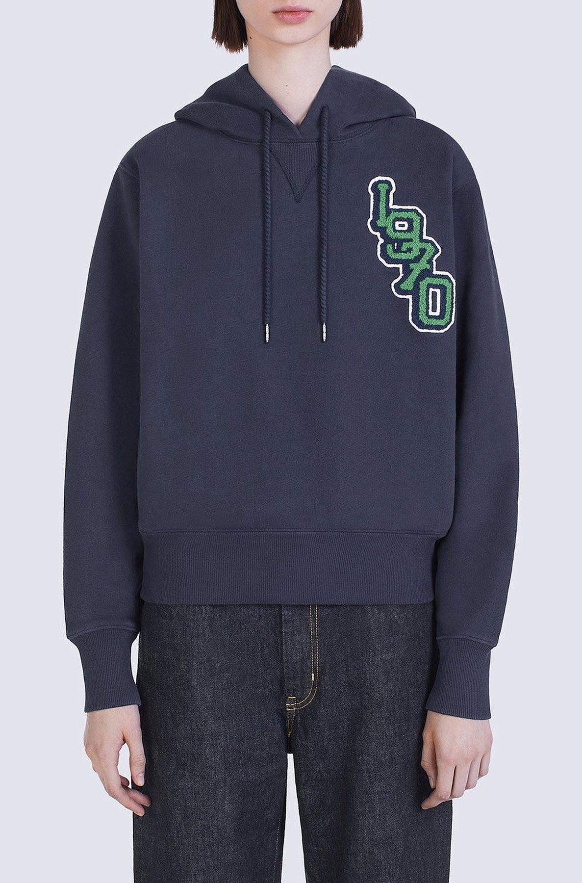 Sweatshirt à capuche oversize "Tiger Varsity" - Midnight Blue