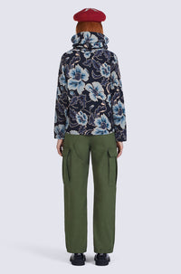 Printed Turtleneck Top