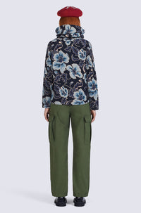 Printed Turtleneck Top