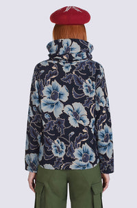 Printed Turtleneck Top