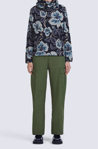 Printed Turtleneck Top
